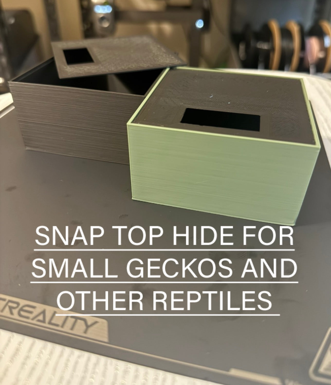 Snap Top Hide For Baby Geckos and Snakes