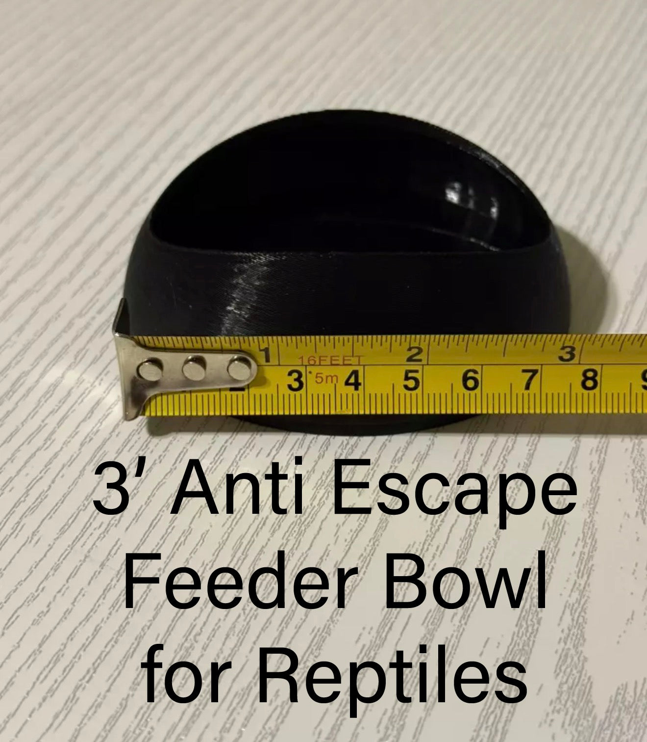 3" Anti Escape Feeder Bowls for Reptiles